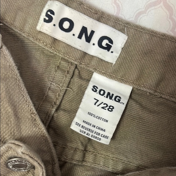 Tan Cargo Jeans Relaxed Fit Bono - Picture 2 of 5